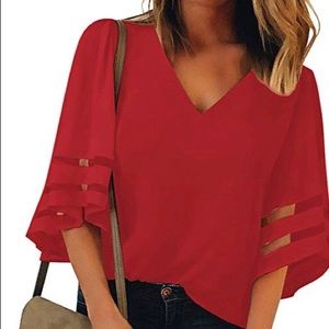 Bell sleeve blouse